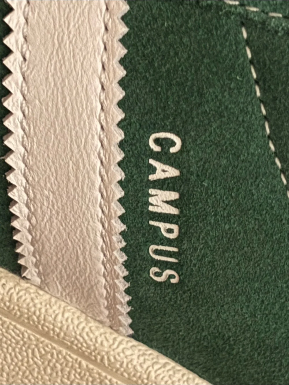 adidas Green Suede Sneakers with White Details Campus shoe wide lace sz 11 mens